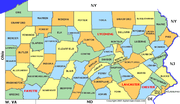 Pennsylvania Counties